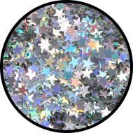 Eulenspiegel Holographischer Glitzer Silber Sterne