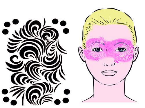 Eulenspiegel Facepainting & Eye-Design Schablone Infinity