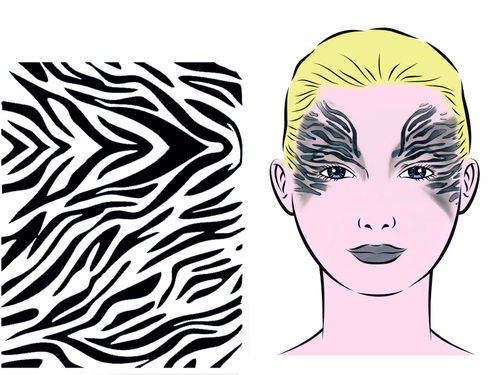 Eulenspiegel Facepainting & Eye-Design Schablone Safari
