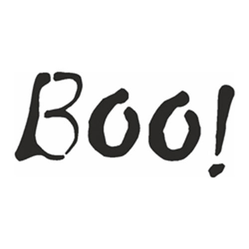 Eulenspiegel Selbstklebe-Schablone Boo
