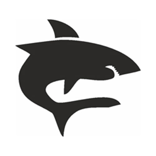 Eulenspiegel Selbstklebe-Schablone Hai