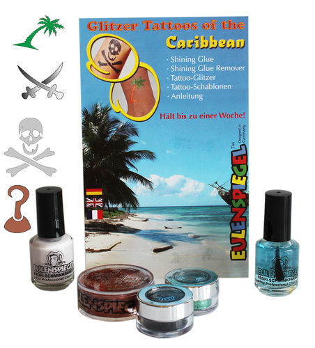 Eulenspiegel Glitter Tattoo-Set of the Caribbean